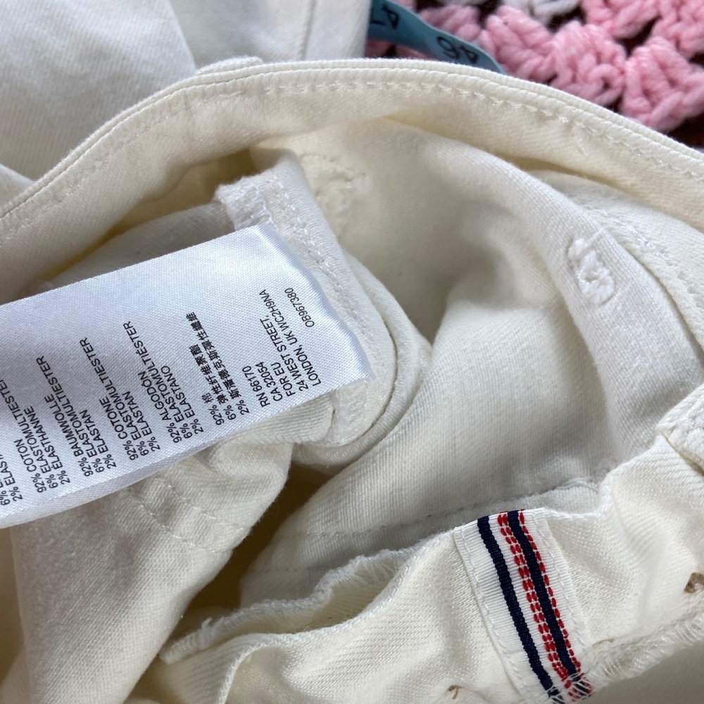 Pilcro and the Letterpress High Rise Denim Legging White Stretch Skinny Jeans 25 - Picture 10 of 10